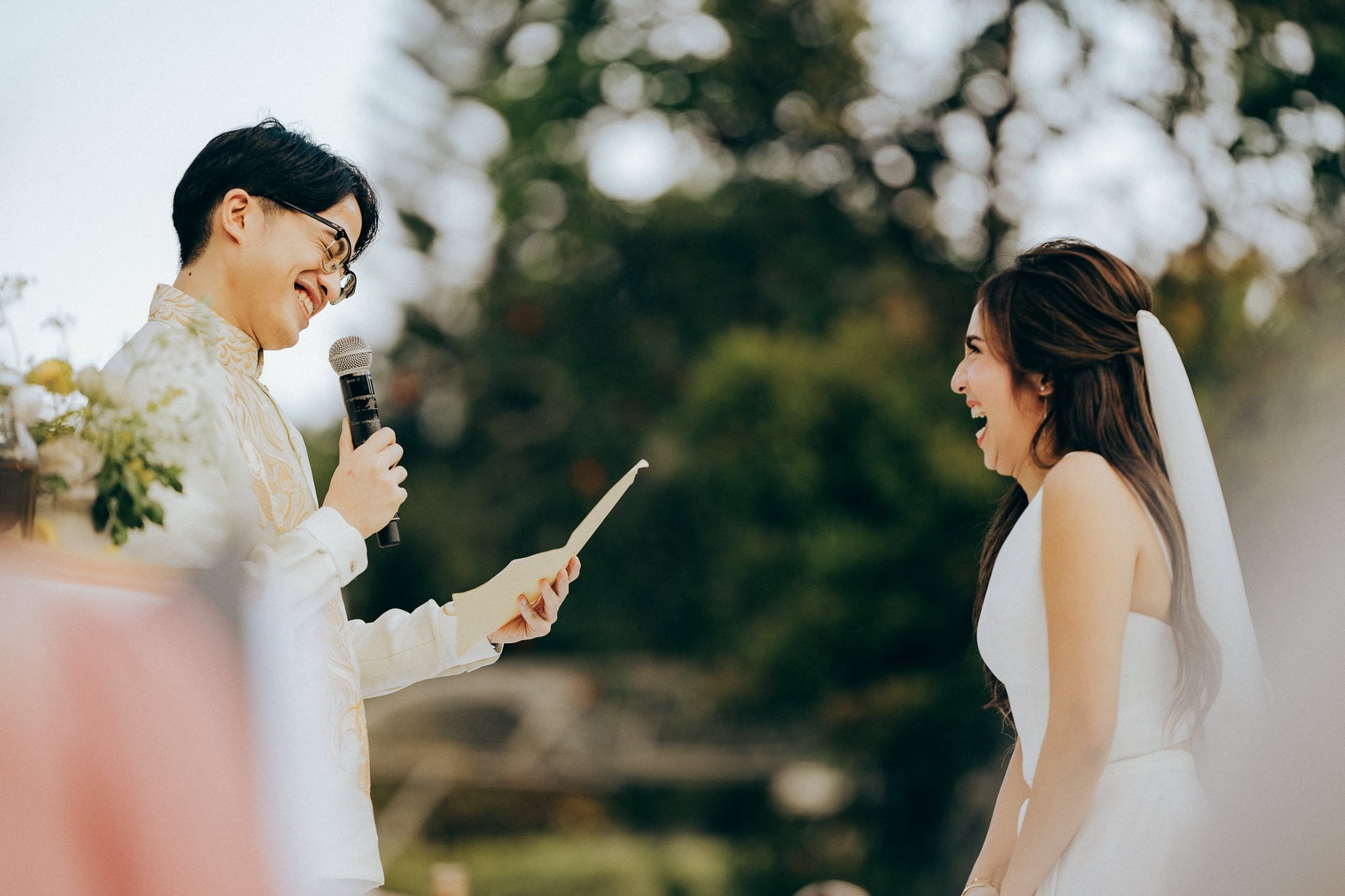 Bumble-themed wedding